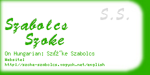 szabolcs szoke business card